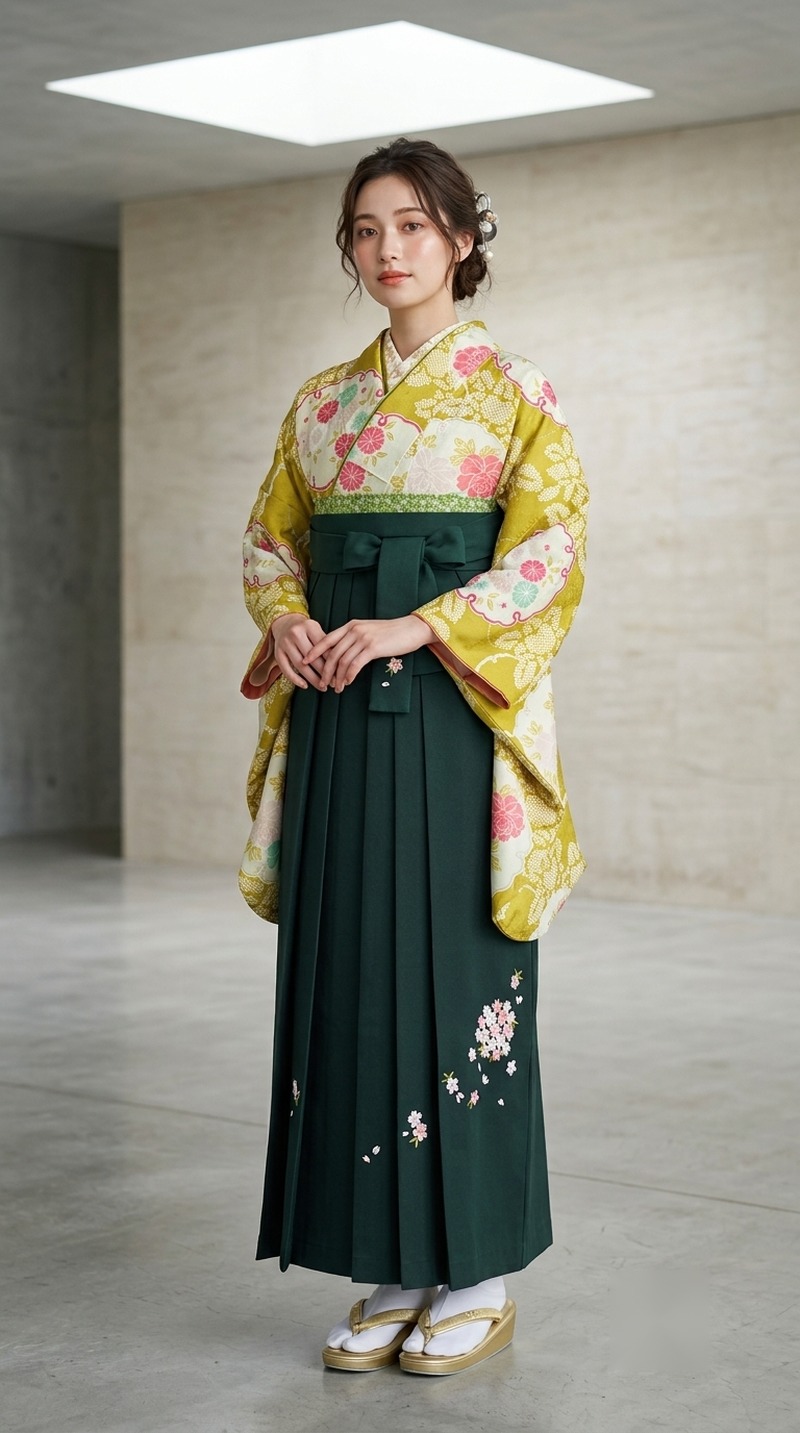からし地に彩花