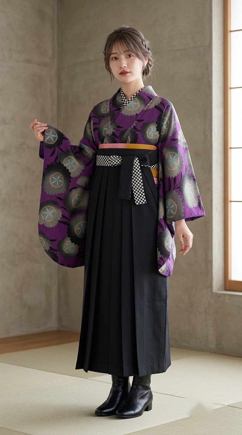 紫地に円花