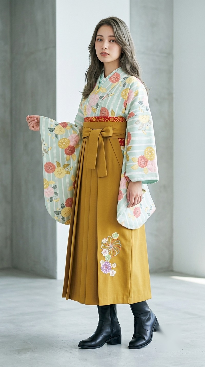 白地に彩花