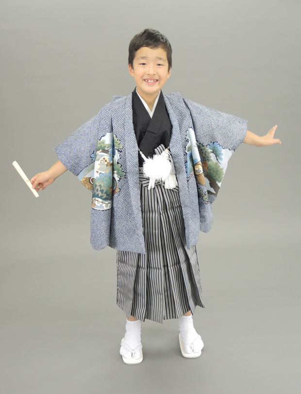 七五三レンタル 5歳・男の子 兜文様（108cm以上）