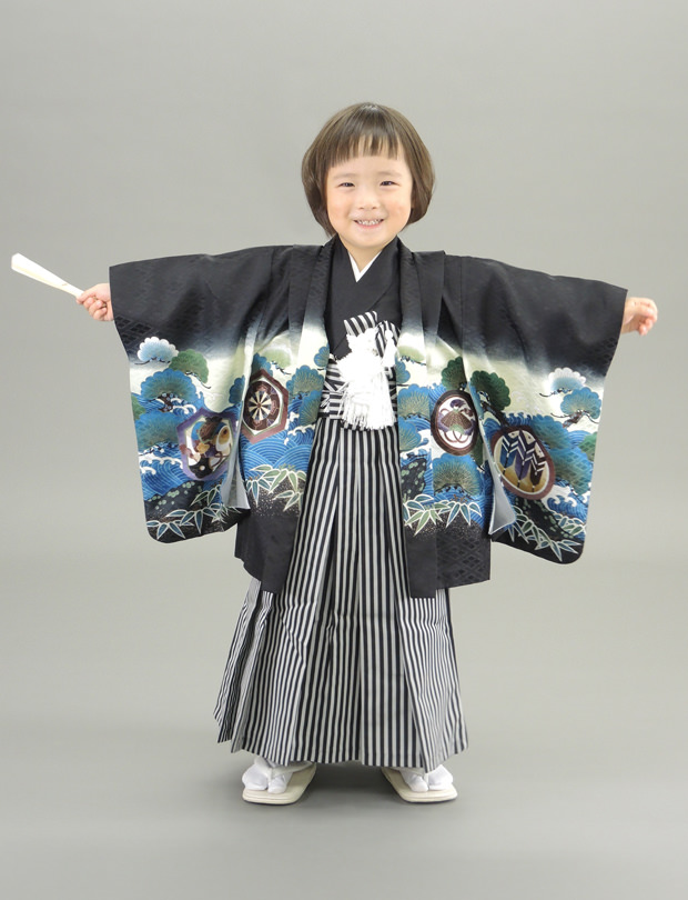 七五三レンタル 5歳・男の子 兜文様（Sサイズ・100〜108cm）